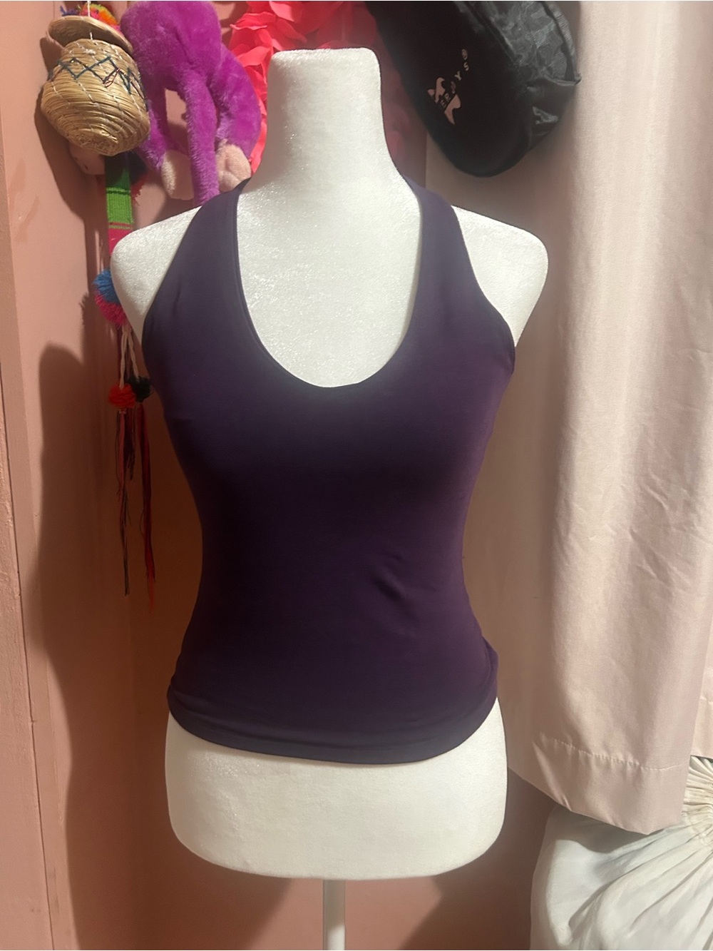Brandy Melville Deep Purple Halter Top